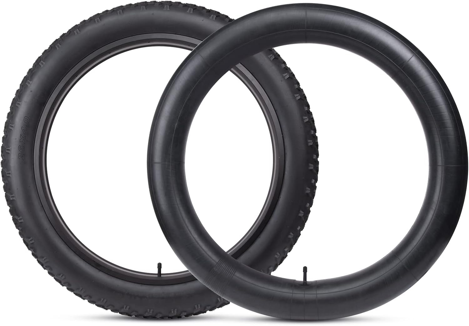 2 Copertoni Fat Bike 20 X 4.0 + 2 Camere d’Aria Rinforzati – Pneumatici Tassellati per E-Bike MTB 20” Nero Rigido 20X4.0 (100-406) – Coppia Gomme Bici Elettrica Alta Resistenza