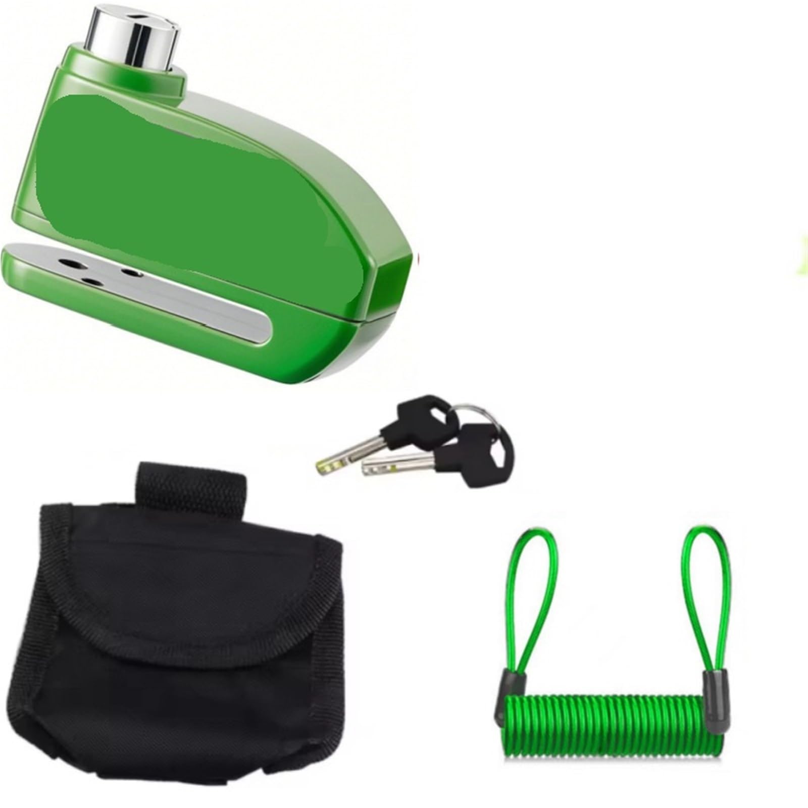 Security Lock Security Waterproof Motorcycle Bike Scooter Anti - Theft Alarm Lock with Disc Brake Bracket and Reminder Rope Brake Throttle Lock