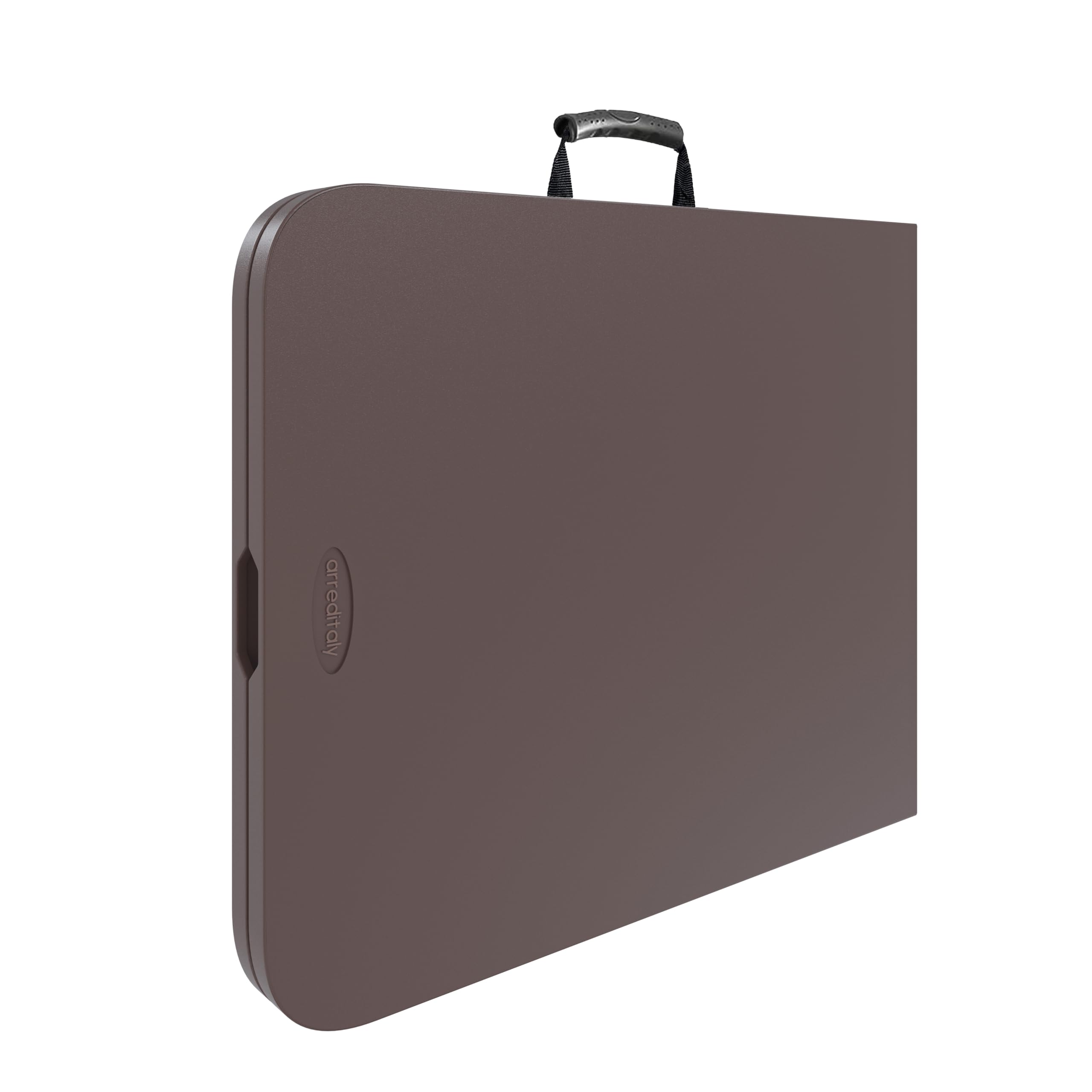 Tavolo Birreria Pieghevole in Resina Dura Soluzione Pratica per Terrazzo Campeggio Giardino Set Facile Trasporto Con Maniglia Adatto a Fiere Sagre Rettangolare Dimensioni 180 x 74 x 74 Cm Marrone