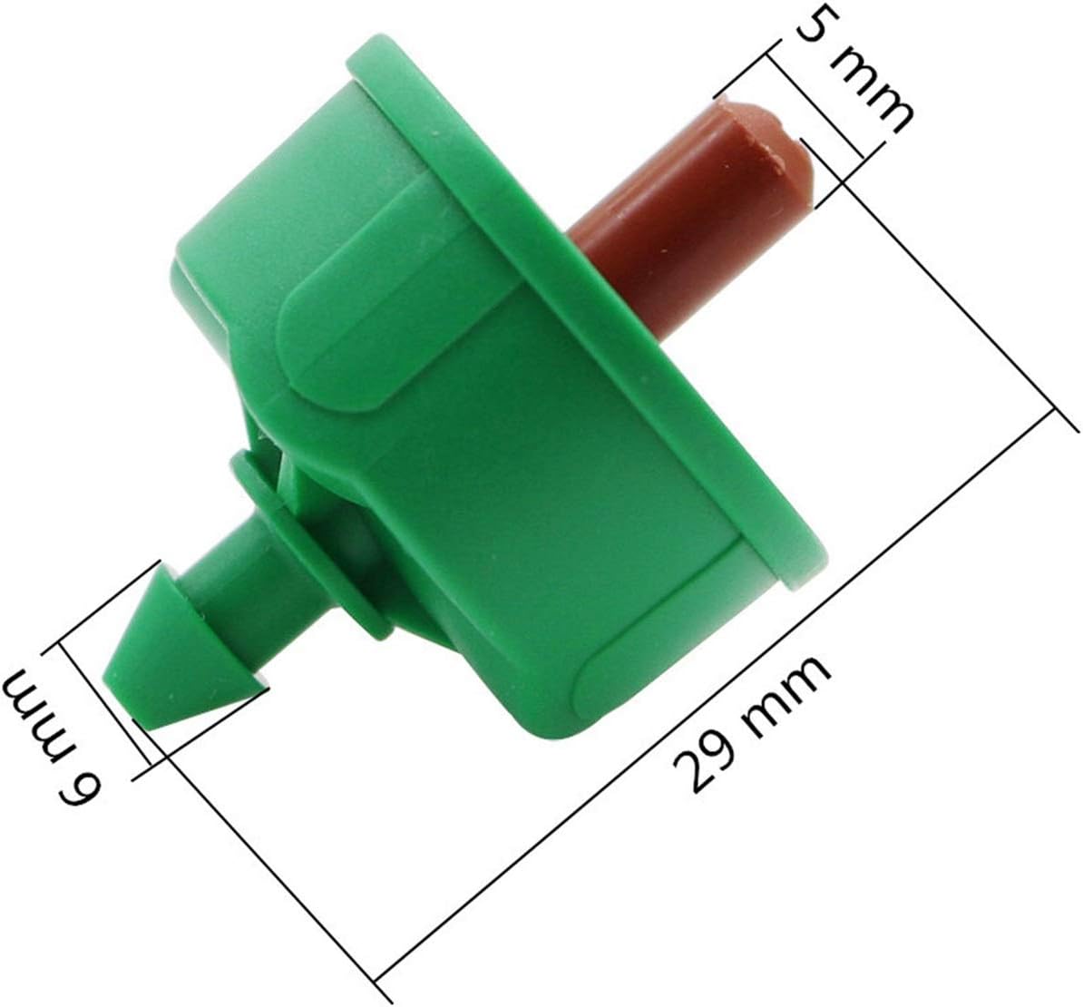 Gardening Irrigation Dripper 2L 4L 8L Stable Flow Dripper Pressure Compensation Water Flow Regulator Transmitter 50 Pieces of Garden Irrigation Dripper