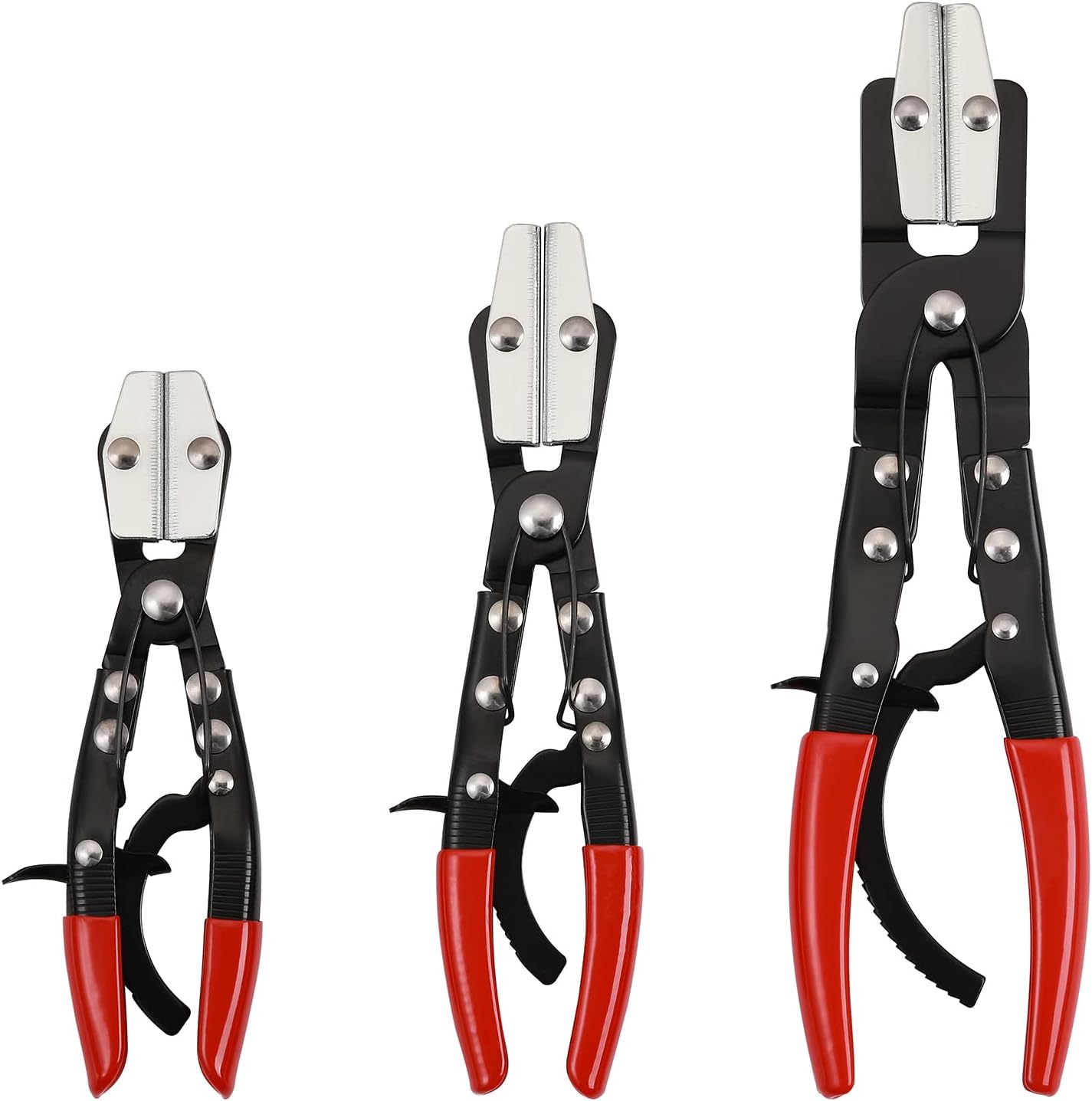 Mayouko Metal Hose Pinch Off Pliers, Automatic Locking Ratcheting