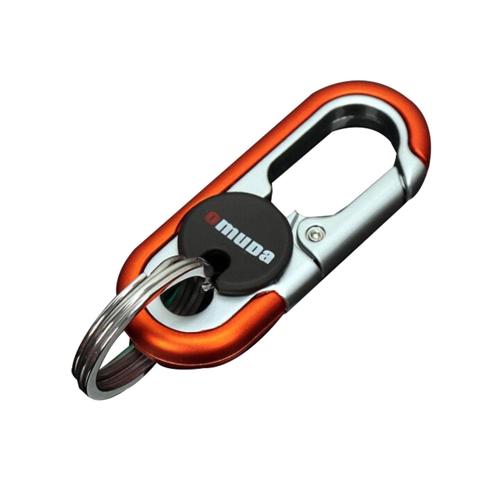 Compact Carabiner Keychain - Zinc Alloy Hook Clip, Double Ring Organizer Tool | Quick Release Keychain Equipment, Hook Easy Carry Utility For Boys Fill