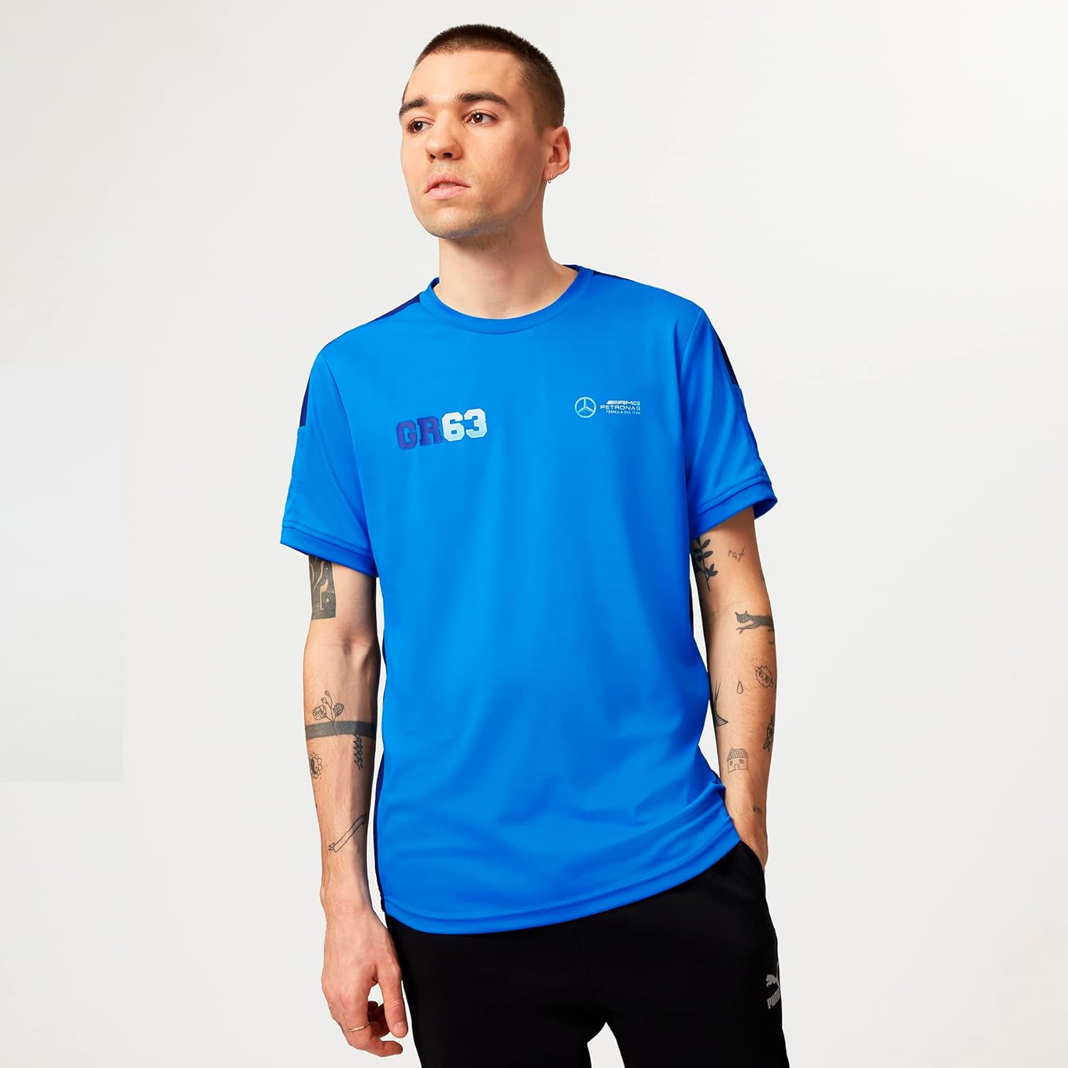 Mercedes AMG Petronas Formula One Team - George Russell Sports T-Shirt - Blue - Unisex - Size: M - Image 9