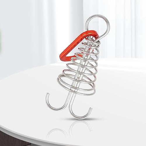 Miniatura 5 de 10 clavijas de anclaje de cubierta, estacas de aleación de aluminio resistente al viento para tienda de campaña con hebilla de resorte, anclaje de