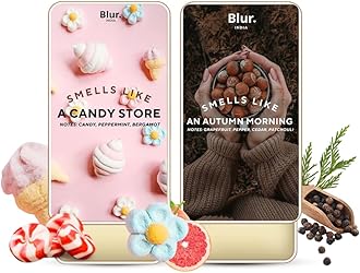 Blur India Solid Perfume | Smells Like Autumn Morning & Candy Store Fragrance | Alcohol Free | Perfume Primer | Safe For Skin | Pack of 2 | Each 10 g