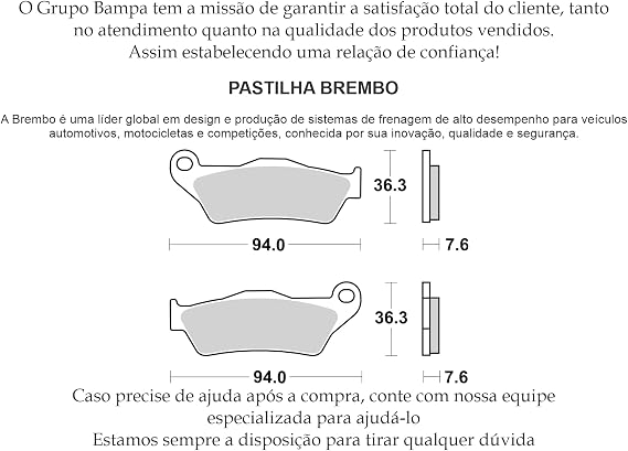Brembo Prime Motorcycle Brake Pad - 07BB04CC