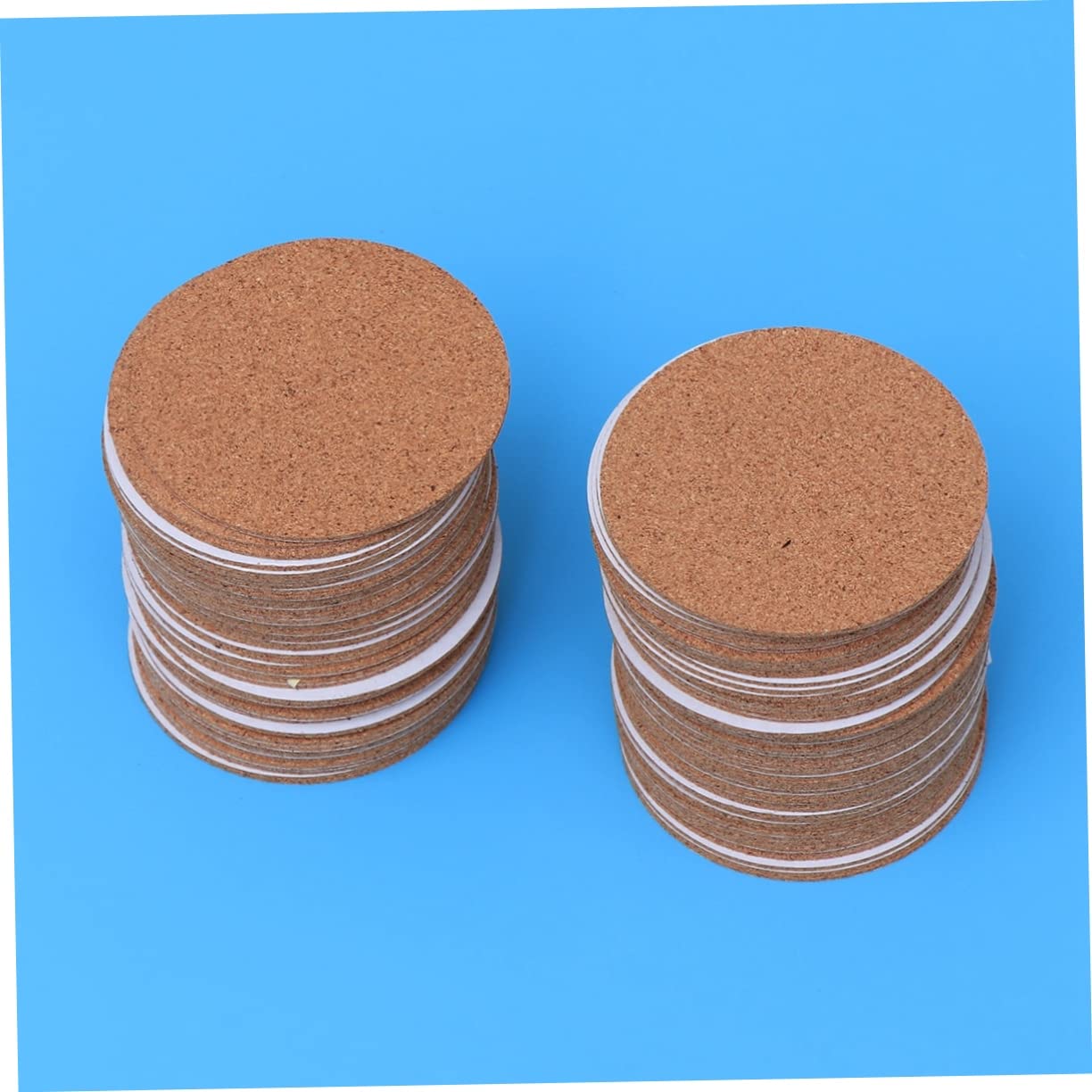 DECHOUS Lot De 3 Tapis Ronds en Liège Auto-adhésifs Et Isolants pour Gobelets De Boisson pour La Maison 30 Pièces X 3