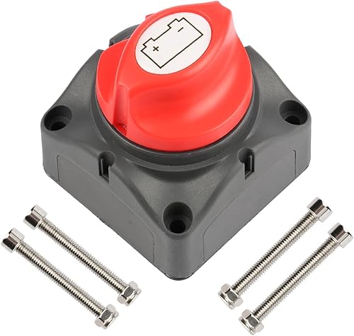 SINGARO Interruptor de batería, interruptor de desconexión de batería de 12 a 48 V, accesorios interiores de automóvil, adecuado para marina,