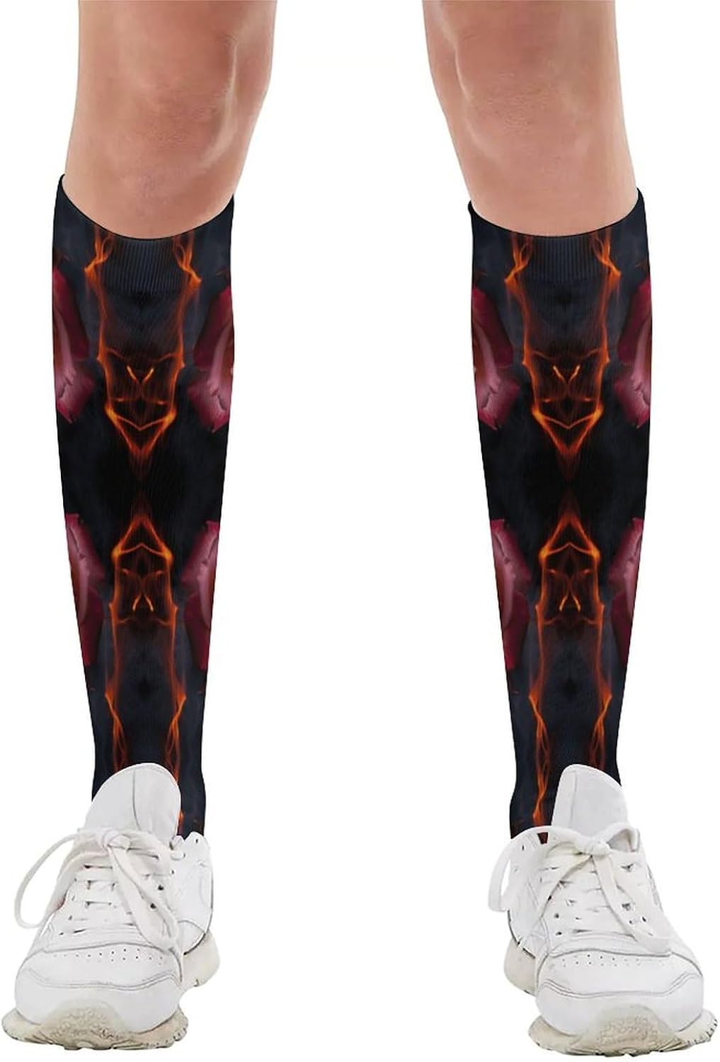 Rose Compression Socks for Women Men Comfort Over The Calf Socks Moisture Wicking Breathable Athletic Sock