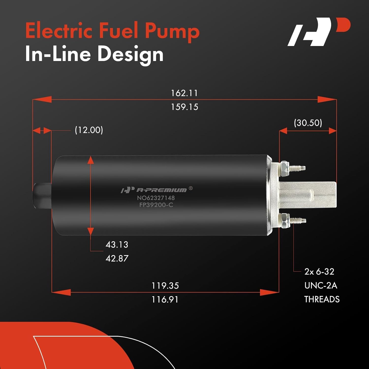 A-Premium Universal External Pump 255LPH High Pressure Inline Fuel Pump with Installation Kit - Image 3