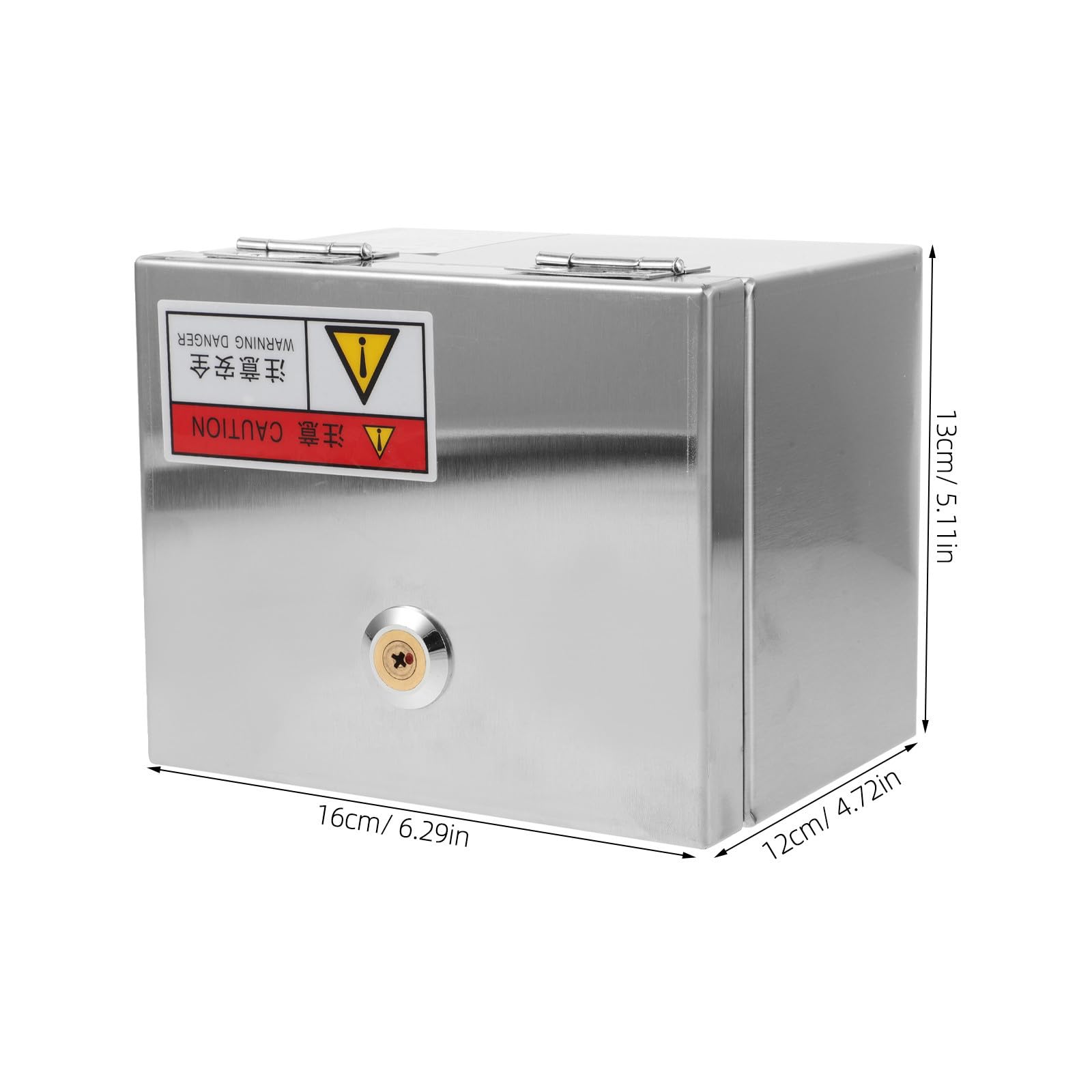 Acero Caja Plata Inoxidable de Protección Eléctrica Exterior
