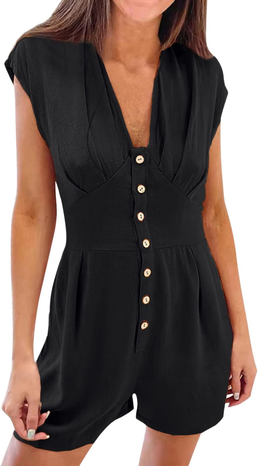 Casual Summer V Womens Jumpsuit Rompers Rompers Jumpsuits Neck Sleeveless Shorts Women's Jumpsuit Stripped Jumpsuit for