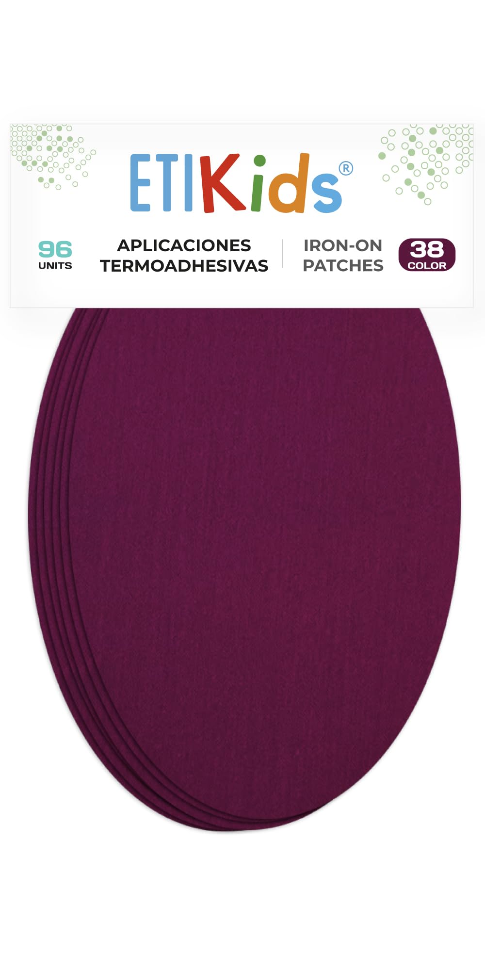 96 Cardinal red Iron-On Fabric Repair Patches – Knee & Elbow Patches for Clothes, Trousers, Jackets, Sweaters & Shirts, 16 x 10 cm
