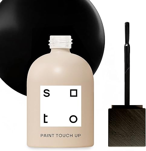 soto Pintura negra para retoque, multisuperficie, acabado mate (No. 70 Mars Black) 1.5 onzas1.5 fl oz de reparación de arañazos para muebles,
