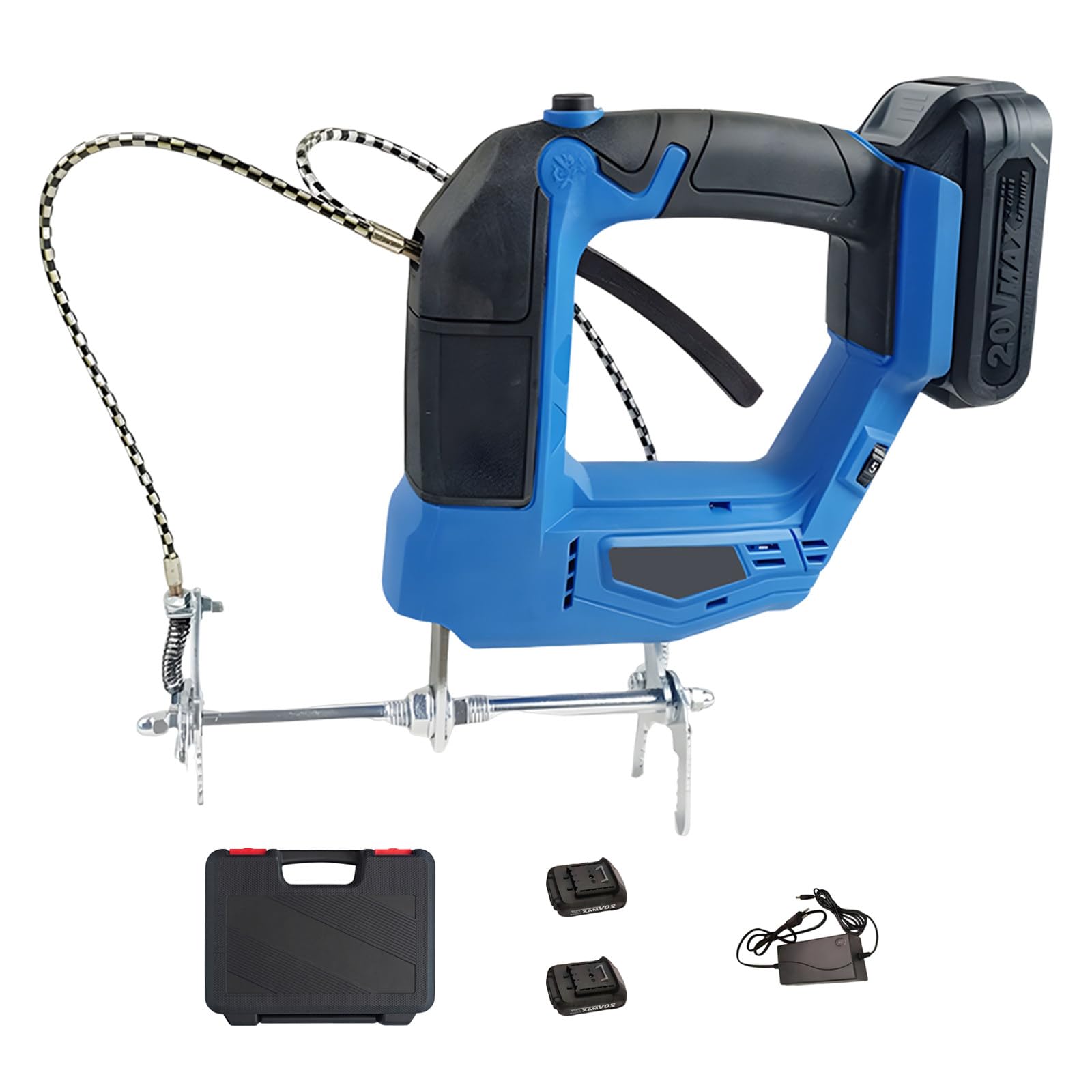 SHAHRYAR Removedor De Abejas Eléctrico,Strumento Portatile Senza Fili,Agitador De Abejas Eléctrico De Mano,con Caja De Almacenamiento,para Granja De Abejas,Color Rojo Azul,Blue