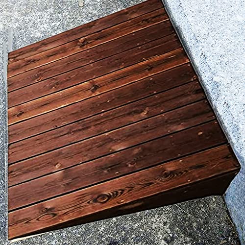Rampe de trottoir antidérapante en bois charge lourde 270 kg