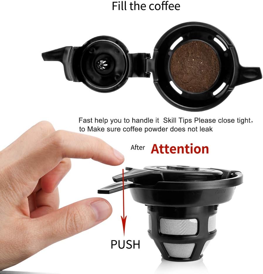 Reusable Coffee Mesh Cups Compatible for FlexBrew Series Coffee Maker Single Serve,1 cup Black