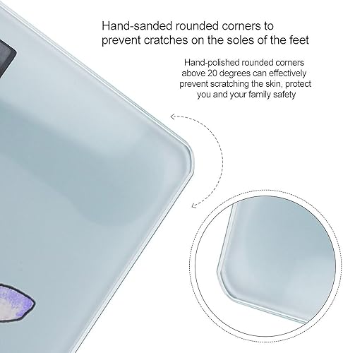 Miniatura 4 de Space Whale Smart Digital Báscula de baño Báscula de baño LCD retroiluminada Pesaje fácil de leer