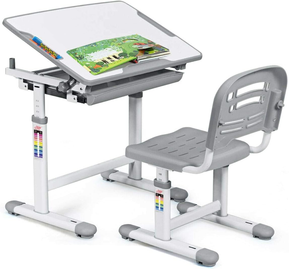 Amazoncom Childrens Desk Chair Set Multifunctional Study Amazoncom Childrens Desk Chair Set Multifunctional Study