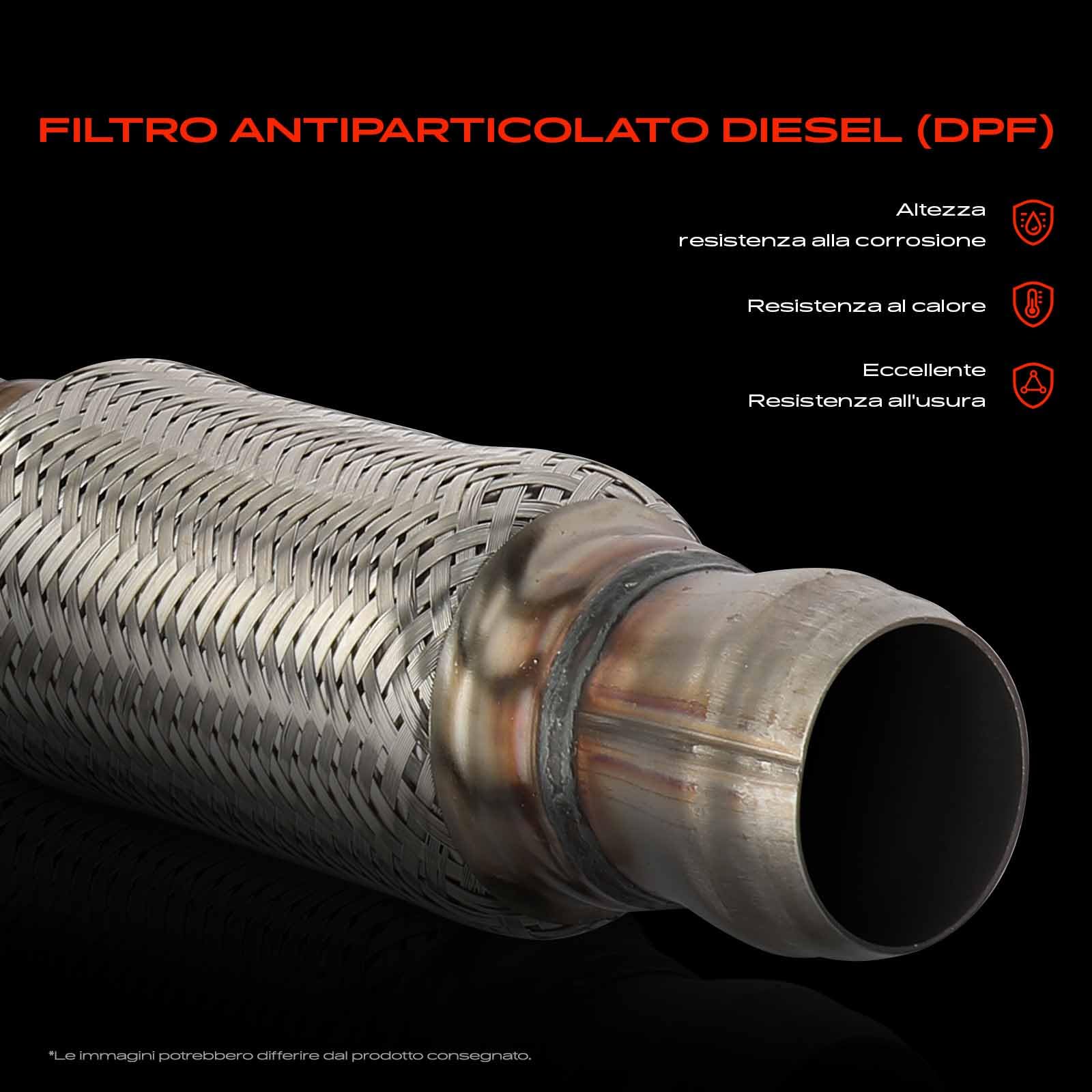 Frankberg Convertitore Catalitico Diesel Compatibile con Berlingo Multispace B9 1.6L 2008 I CU 1.6L 208 I CA CC 1.6L Partner Furgone/MPV 1.6L C3 II SC 1.6L Replace# 9803421780