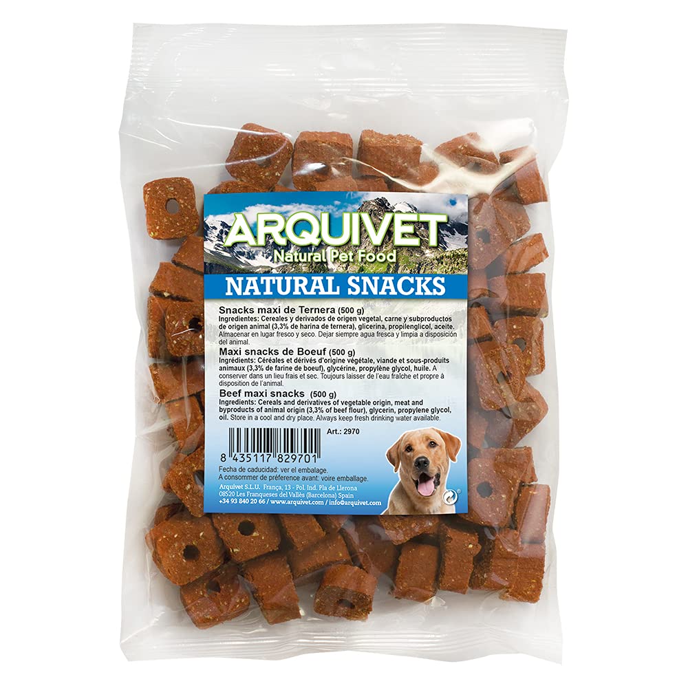 Arquivet Snacks para perro maxi de ternera 500 g