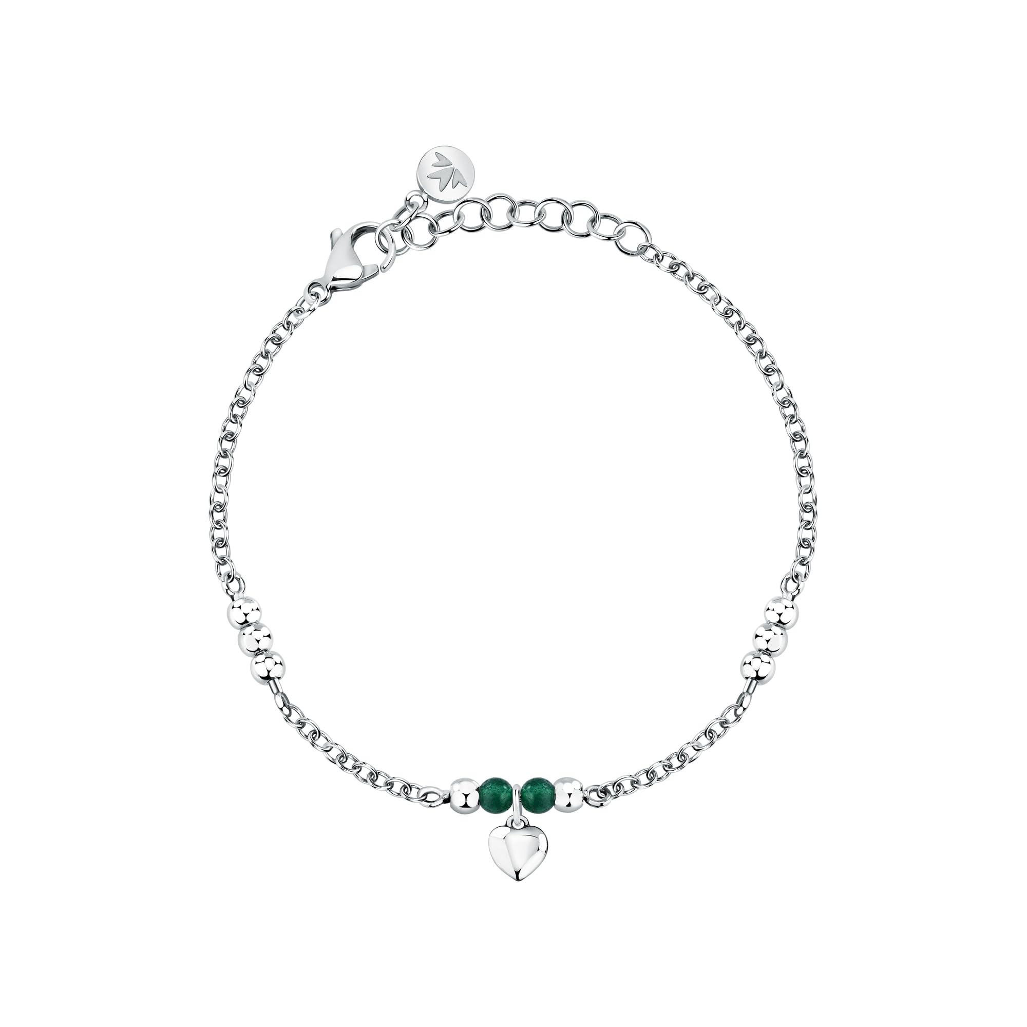 Morellato Bracciale Donna in Acciaio con Cuore, Collezione TALISMANI, Festa della Mamma - SAIX24