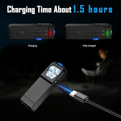 Miniatura 8 de IMALENT GR36 EDC - Linterna con clip, recargable de 2800 lúmenes con luz triple tipo C, luz flash de bolsillo para leer, ciclismo, exterior o