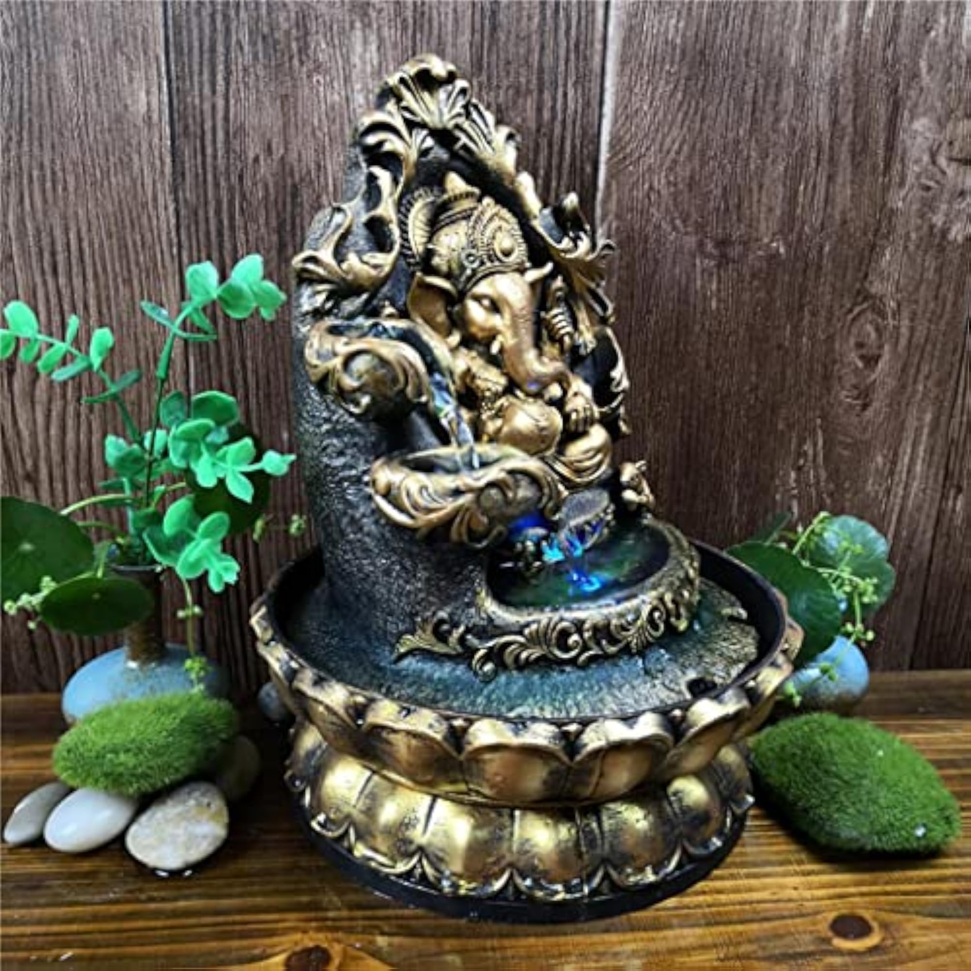 Lucky Hindu Ganesha Water Fountain Decoration