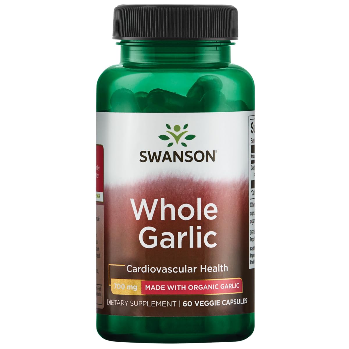 Made with Organic Whole Garlic 700 Milligrams 60 Veg Capsules