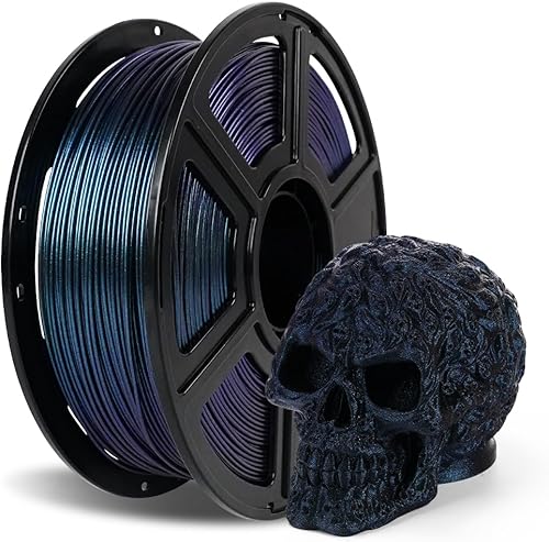 Miniatura 8 de FLASHFORGE Filamento para impresora 3D Chameleon PLA, filamento con cambio de color 1.75mm, cambia de color con la luz y los ángulos, carrete de 1