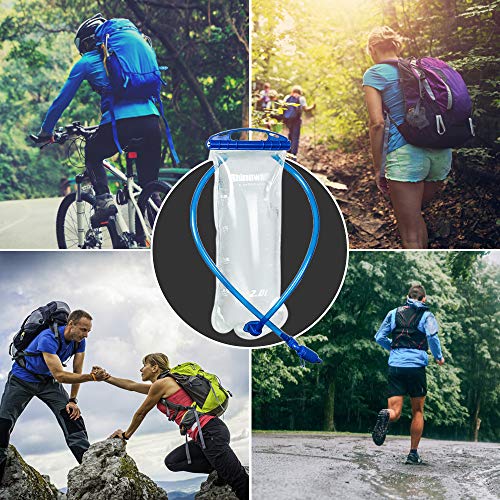 Bexiga, Andoer Bexiga de hidratação para esportes ao ar livre 2 litros à prova de vazamento de água