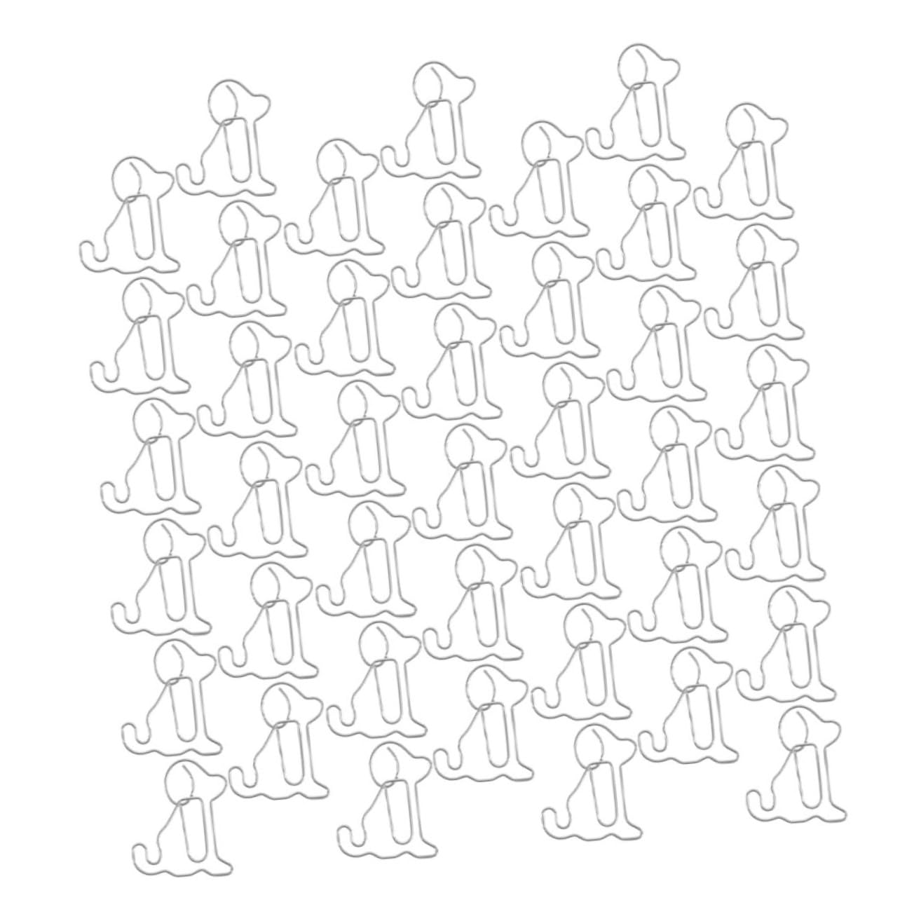 Alipis 500pezzi Clip Forma Di Cane Di Graffette Metalliche Riutilizzabili Per Ufficio Creative e Decorative Per Segnalibri e Organizzazione Documenti