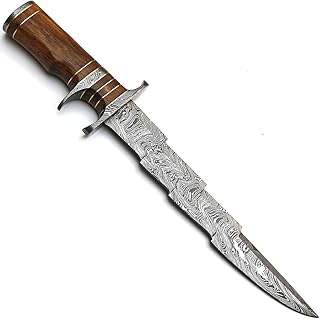 PAL 2000 KNIVES HUN-9157 Handmade Damascus Steel 15 Inches Knife With Sheath Twist Pattern - PAL 2000 KNIVES