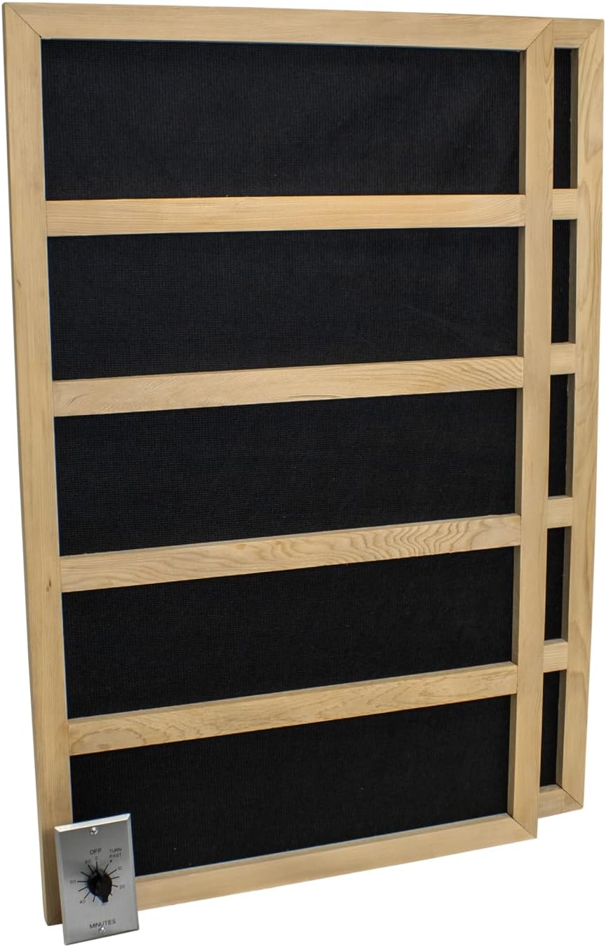 Northern Lights Group Infrared Sauna Heater Package with Mechanical Timer - 600 WATT-120VAC
