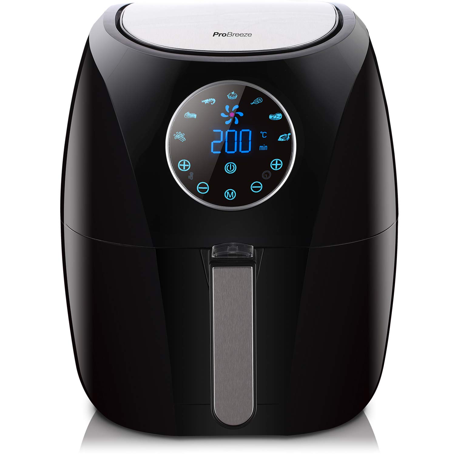 Pro Breeze 4.2L Air Fryer 1400W with Digital Display, Timer and Fully