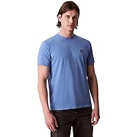 Calvin Klein Uomo T-Shirt Maniche Corte Badge Jersey Classic Tee in Cotone