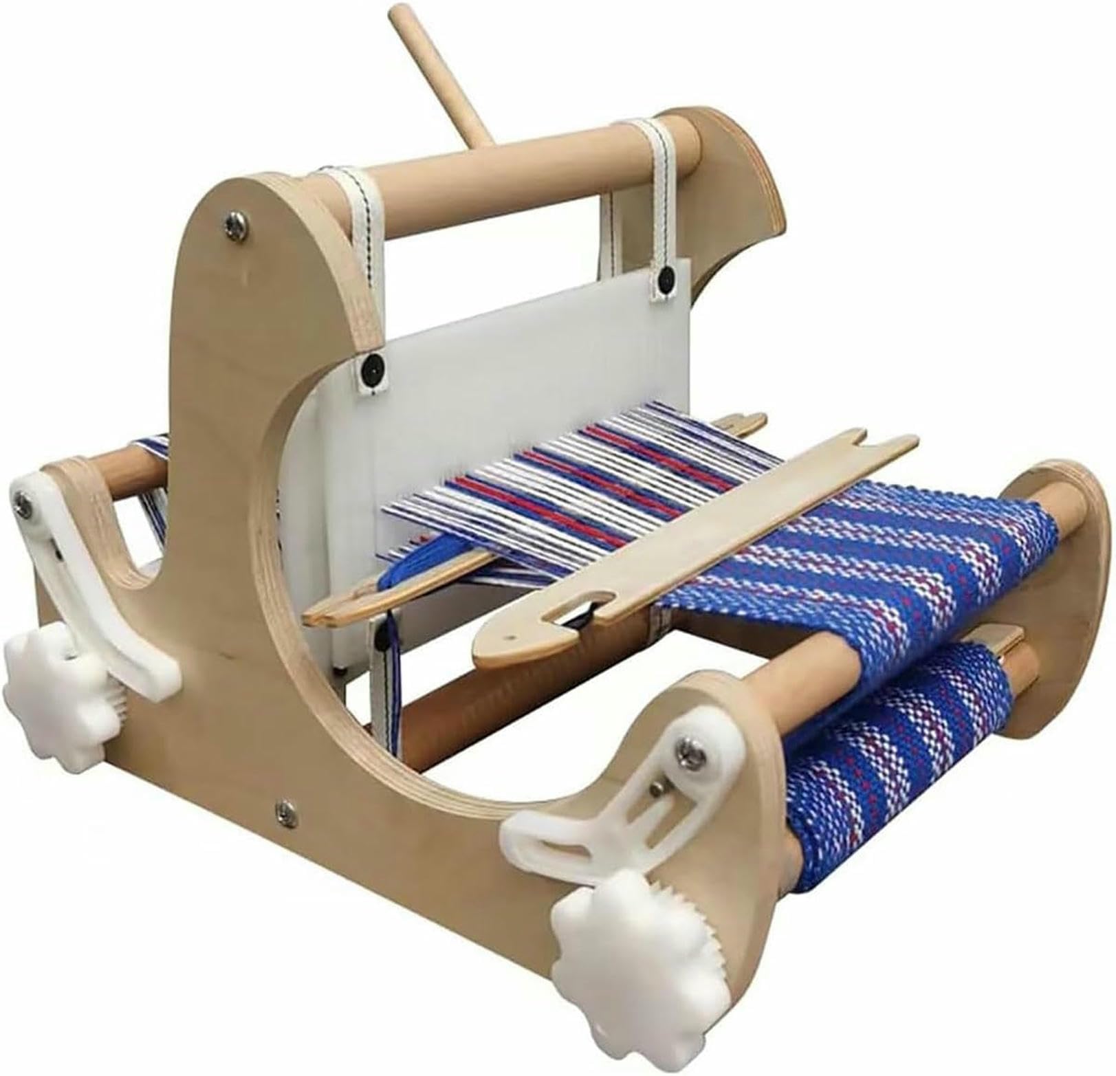 Telaio per Tessitura a Mano Fai da Te, Kit per Telaio da Tavolo in Legno con navette e licci rigidi, Larghezza di Tessitura 20 cm, Kit per Principianti, artisti Artigiani