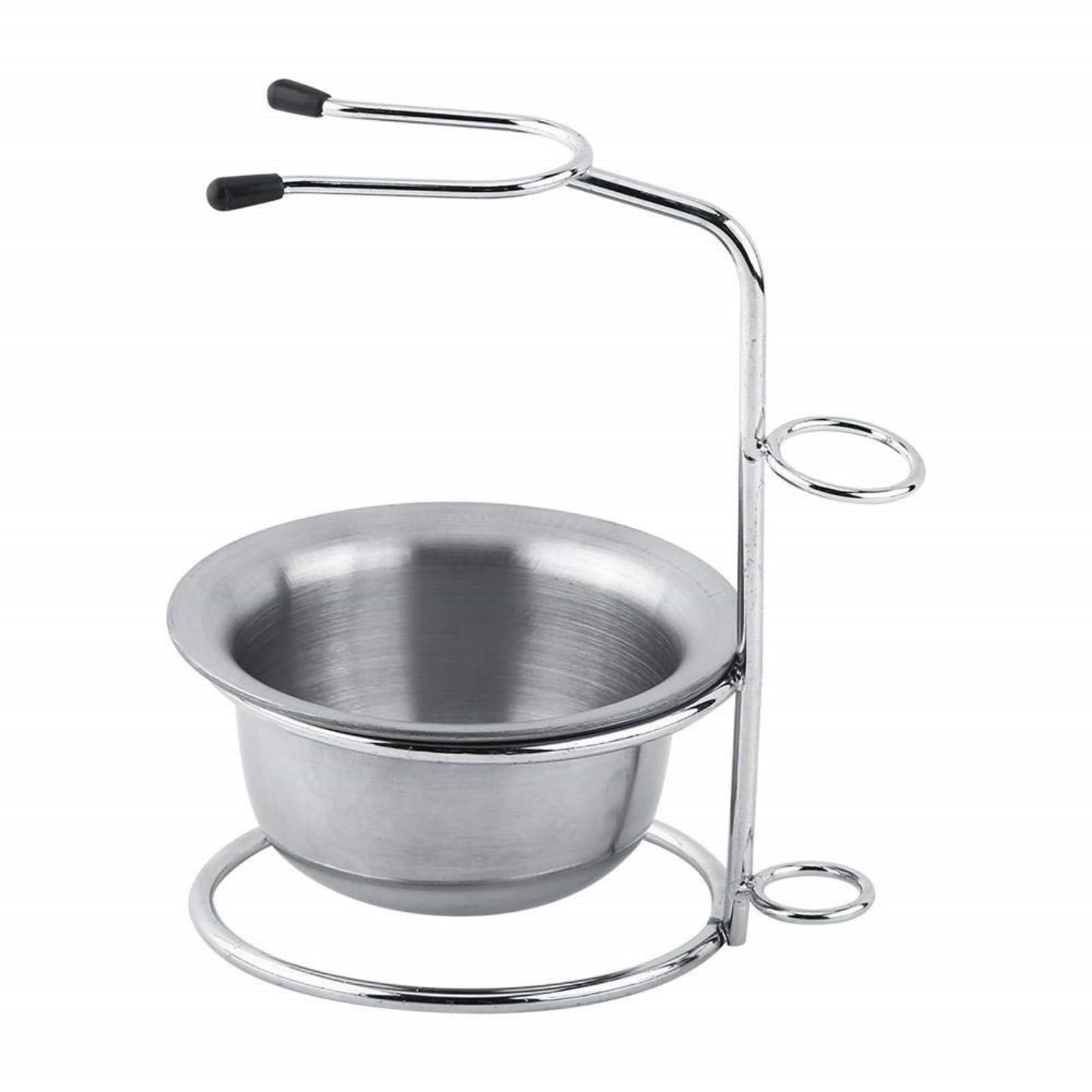 Supporto per set da barba 2 in 1, Set da Barba Uomo 2 in 1, Kit di strumenti per la rasatura da uomo, supporto per pennello da barba in acciaio inossidabile e ciotola per tazza di sapone
