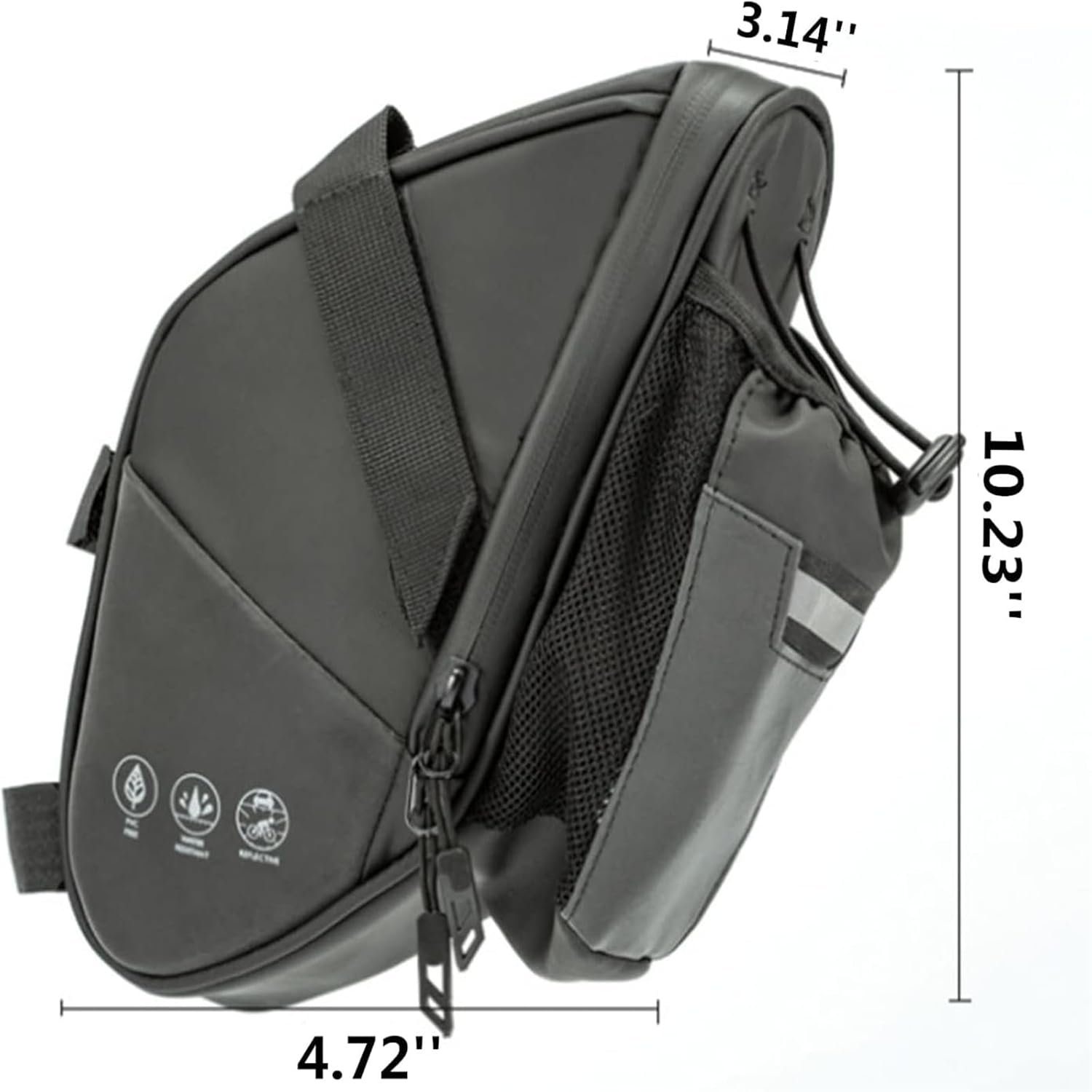 Bike Saddle Bags with Water Bottle Pouch Waterproof Bike Bags Under Seat Pack for Mountain Road Saddle Bag Bicycles Storage Bag 1.5L - Image 5