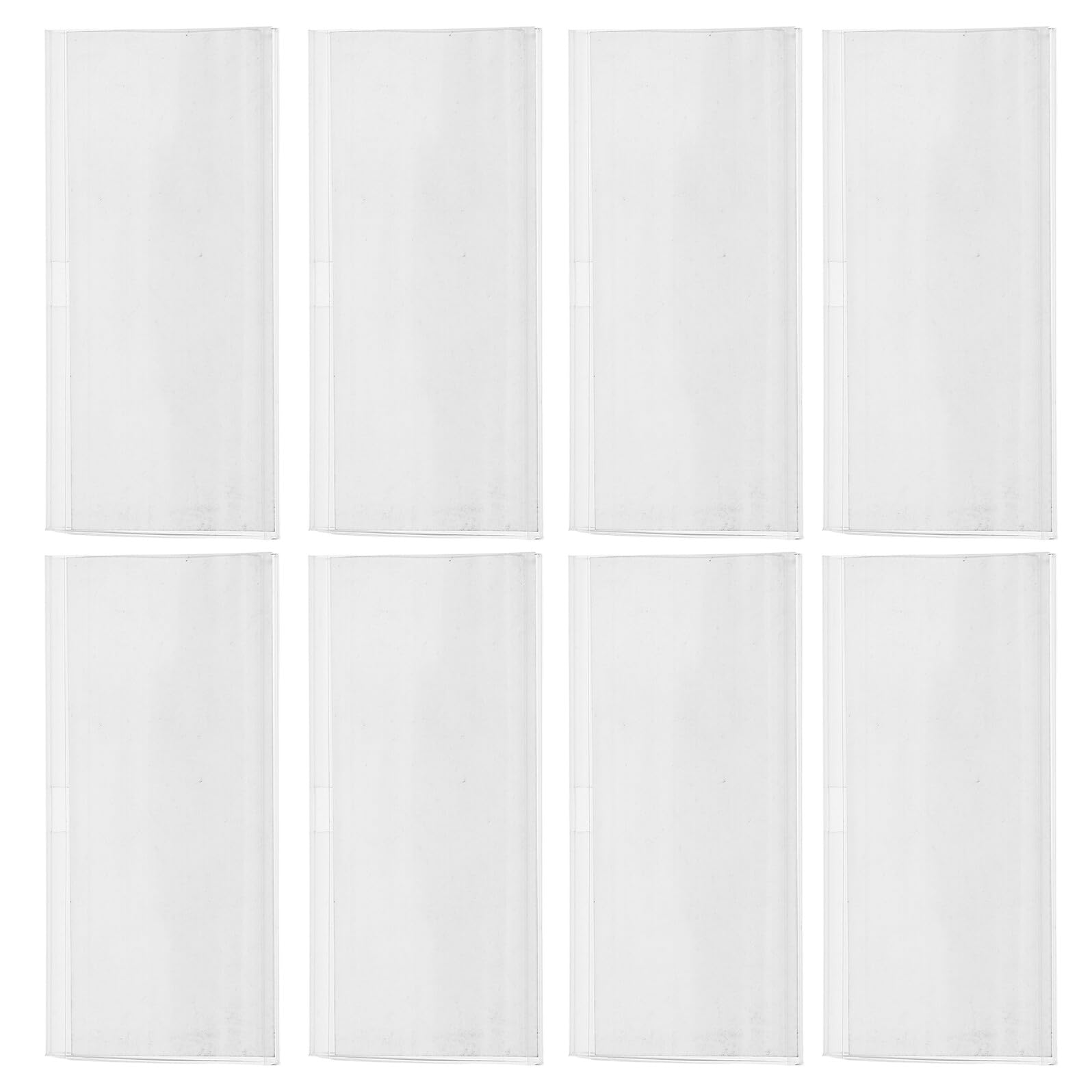 Porta Etichette Prezzo in Plastica, 100 Set con Cartoncini