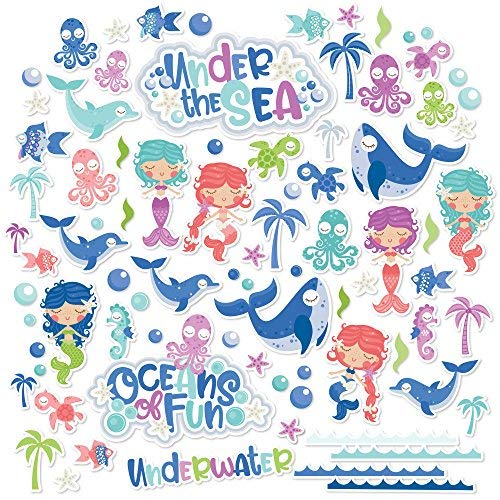 Paper Die Cuts - Oceans of Fun - Over 60 Cardstock Scrapbook Die Cuts - by Miss Kate Cuttables
