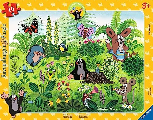 Ravensburger Kinderpuzzle 05696 - Spielspaß im Garten - 10 Teile Der...