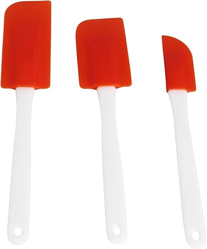 Imusa Juego de espátula de plástico ImUSA USA, 3 piezas, naranja
