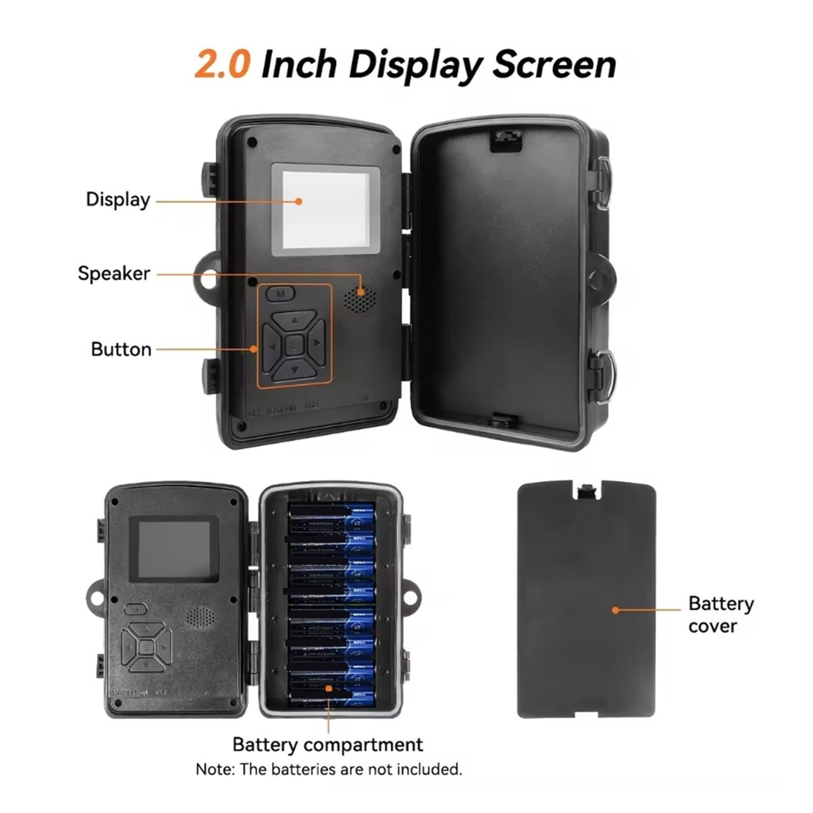 Kamera Obserwacji Dzikiej Przyrody Kamera Myśliwska Dziki Noktowizor Na Podczerwień Outdoor Motion Trail Game Cam Aktywowana Śledząca Fotopułapka Wild Surveillance Niezawodny Dokładny Monitoring