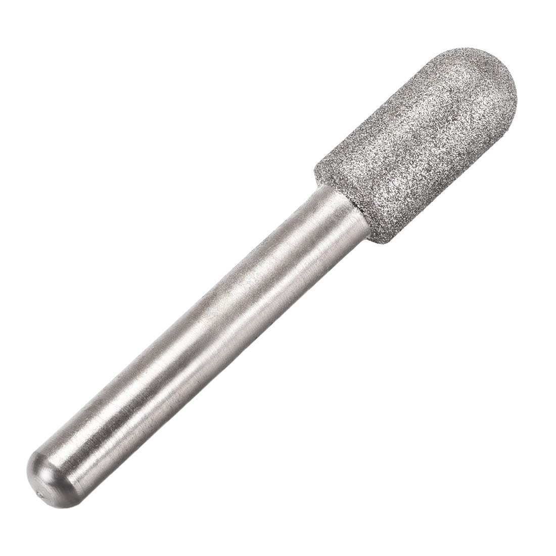 uxcell Diamond Burrs Grinding Drill Bits for Carving Rotary Tool 1/4-Inch Shank 10mm Cylindrical Ball Nose 120 Grit 10 Pcs — Amazon image 3