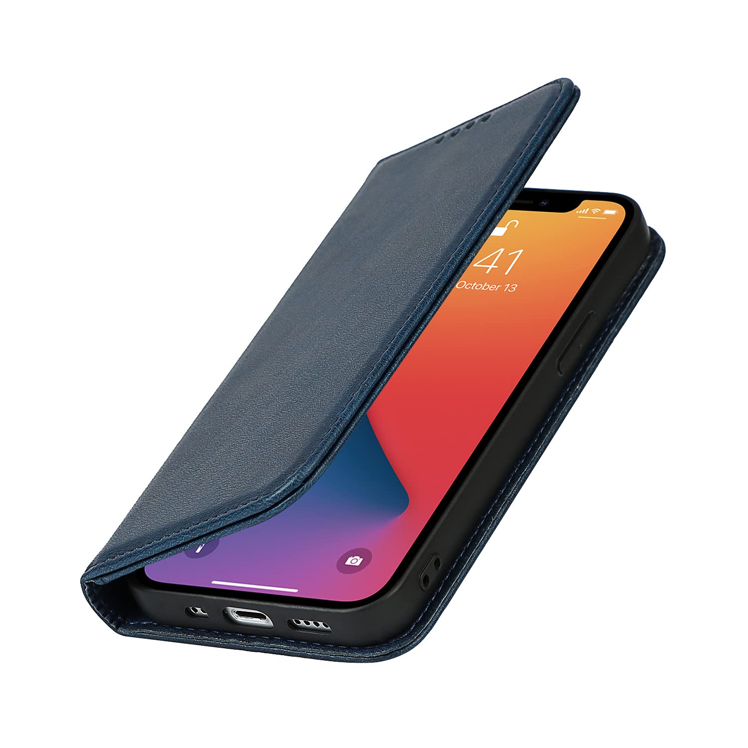 Cover per Apple iPhone 13 Custodia a libro magnetica pelle Flip