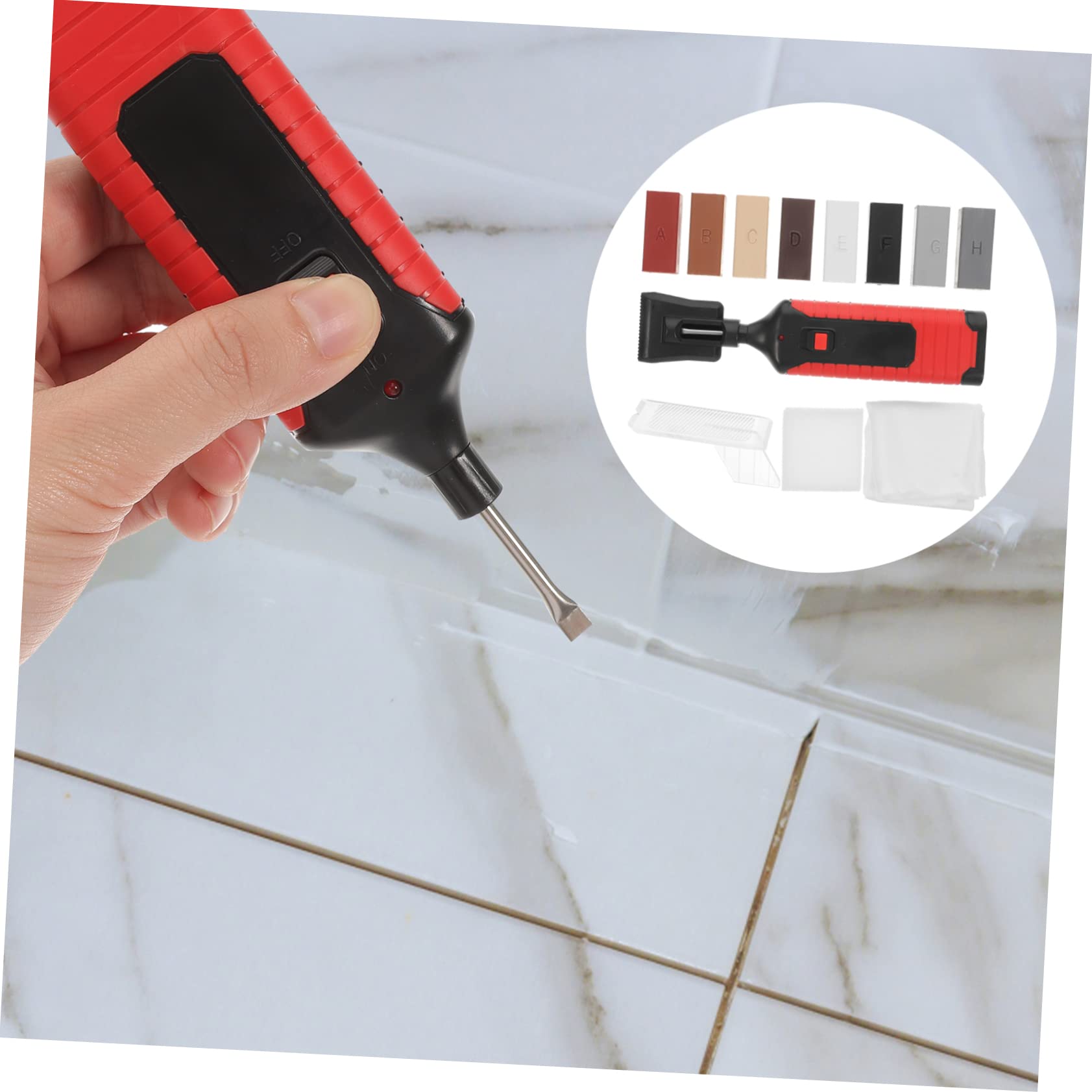 Hemobllo 1juego Kit De Reparación De Azulejos Porcelana Incluye Cera Herramientas De Reparación Para Daños Suelos y Encimeras Resistente y Duradero