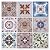 ZRJT 12” x 12” 10 Pcs Moroccan Peel and Stick Backsplash Tile Self Adhesive Glossy Vinyl Wall Tile Waterproof No Residual for Kitchen Bathroom Fireplace, Orange