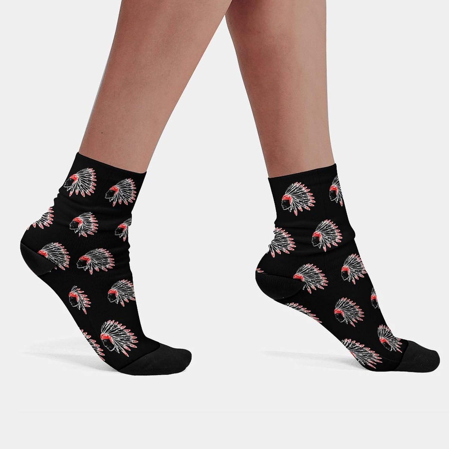 Indian Chief Knee High Socks Athletic Long Stockings Sport Casual Crew Tube Sock Boot