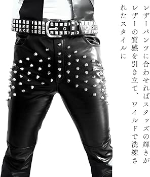 スタッズベルト　ピラミッド3連　鋲　パンク PUNK ROCK 3連 ピラミッドスタッズ ベルト 鋲 フェイクレザー V